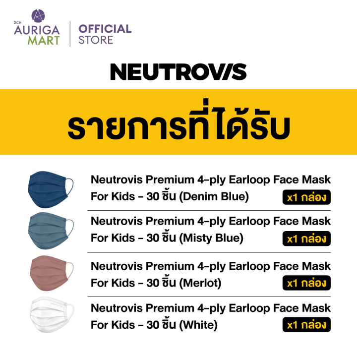 neutrovis-premium-4-ply-mixed-earloop-face-mask-for-kids-set-นิวโทรวิส-หน้ากากพรีเมี่ยม-4-ชั้น-สำหรับเด็ก-x4