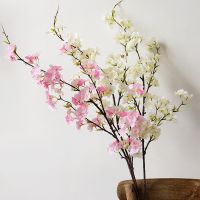 1 Branch Artificial Cherry Blossom Branch Fake Flower Plum Peach Blossom Cherry Blossom for Home Wedding Table Centrepiece Decor