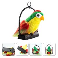 Special Offers Talk Back Recording Talking Parrot Hanging Decor Bird Early Learning Toy Stuffed Sloth Plush