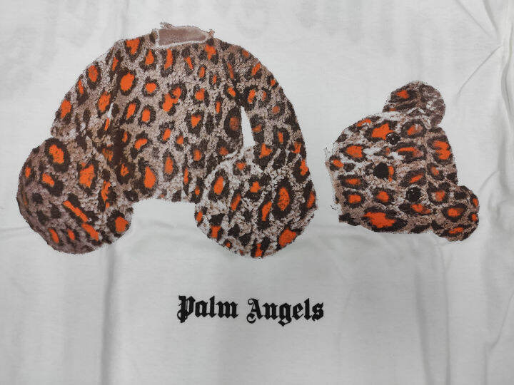 palm-angels-เสื้อยืด-คอกลม-แขนสั้น-แฟชั่น-หมี-bear-ปาล์ม-แองเจิ้ล-ลายเสือ-unisex