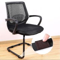 Non-Slip Chair Leg Felt Pads Covers with Hook and Loop Fasteners - Furniture Feet Wrap Pads Protectors for Office Chairs