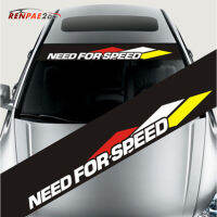 (Need For Speed) 3D ที่มีสีสันของตกแต่งสะท้อนแสง Decals สติกเกอร์รถจัดแต่งทรงผมด้านหน้าสติ๊กเกอร์ติดกระจกหน้ารถยนต์สติกเกอร์