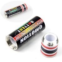 【CW】℗◇  ZLROWR Battery Shaped Stash Safe Money Pill Screw