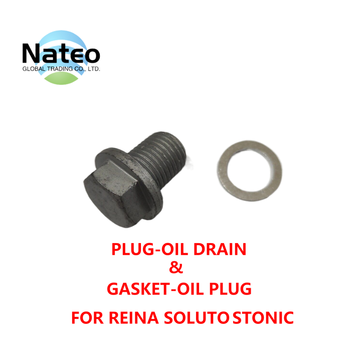PLUGOIL DRAIN & GASKETOIL PLUG FOR KIA SOLUTO STONIC HYUNDAI REINA Lazada PH