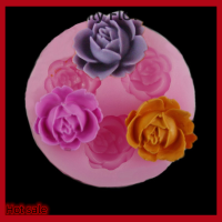 Family Flower Flash Sale 3D Rose Flower ซิลิโคน fondant Mold cake Decor ช็อกโกแลตน้ำตาล CRAFT baking Mold