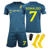 อันดับ7 Cristianos Ronaldos Al Nassrs FCS เสื้อเจอร์ซีย์เตะฟุตบอล S สำหรับเด็กหญิงเด็กชายและผู้ชายผู้หญิง2223ออกไปลีกฟุตบอลซาอุดิอาระเบียเสื้อเจอร์ซีย์เตะฟุตบอลเด็กผู้ใหญ่ถุงเท้าฟุตบอลว่าว0000