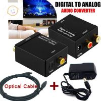 ⭐4.9   สินค้าในประเทศไทย  Optical Coaxial Toslink Digital to Analog Audio Converter Adapter 3.5mm RCA L/R With 2m Optical Cable จัดส่งทั่วไทย  สายเครื่องเสียง