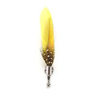 Women Novelty Lapel Accessory Suit Pins Gift Brooches Fashion Handmade Feather