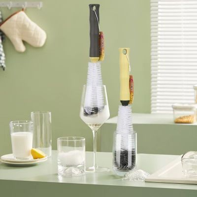 【cw】 Bottle Cleaner Spout Cup Glass Washing Cleaning Nipple Sponge
