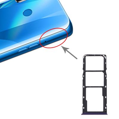 สำหรับ OPPO Realme 5S ถาดใส่ซิมการ์ด + ถาดใส่ซิมการ์ด + ไมโครถาด SD การ์ด (สีม่วง)