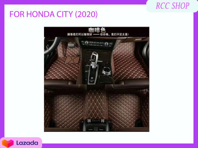พรมปูพื้นเข้ารูป 6D Premium Fitted Leather Mats FOR HONDA CITY (2020)