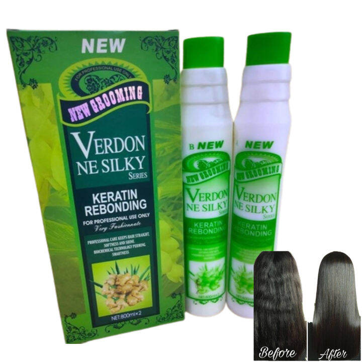 VERDON NE SILKY HAIR REBONDING CREAM GINGER 800ML*2AUTHENTIC Lazada PH