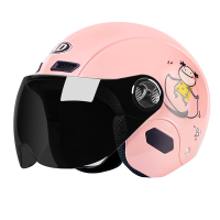 Electric Motorcycle Helmet Single Lens Visors Pink Motorbike Helmet Bicycle Men Women Summer Scooter Moto Casco