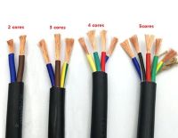 22 AWG 0.3MM2 RVV 2/3/4/5/6/7/8/10/12/14/16/18 Cores Pins Copper Wire Conductor Electric RVV Cable Black