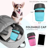 Portable Dog Water Bottle Foldable Pet Feeder Bowl Water Bottle Pets Outdoor Travel Drinking Dog Bowls Drink Bowl Dogs BPA Free