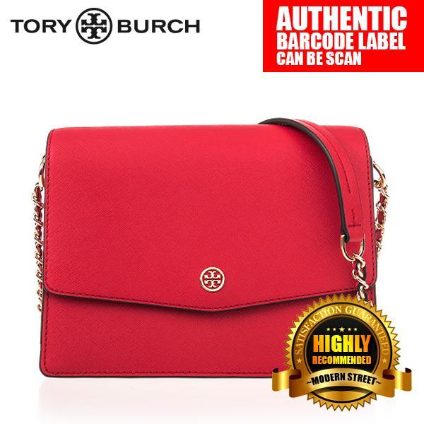 Authentic] TORY BURCH 46333 ROBINSON CONVERTIBLE SHOULDER/SLING BAG - (RED)  | Lazada