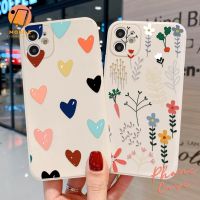 เคสโทรศัพท์ เคสไอโฟน เคสมือถือ ซิลิโคน ใช้ได้กับ Compatible for iPhone 11 13 Pro 7 8 Plus SE 11 12 13 Pro Max XS Max ป้องกันกล้อง ดอกไม้ ฝาครอบโทรศัพท์ กรอบมือถือ กรอบโทรศัพท์ กรอบไอโฟน Mobile Accessory Hub