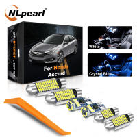 2021NLpearl Canbus For Honda Accord Sedan Coupe 1986-2020 Vehicle Led Interior Light License Plate Lamp Car Lights Auto Accessories