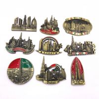 Dubai panoramic view metal refrigerator magnets creative Burj Al Arab Hotel alloy khalifa metal stickers travel souvenir gifts