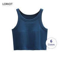 LORIOT เสื้อชั้นในมีโครงเสื้อกล้ามสำหรับผู้หญิง Camisole Sando เสื้อกล้ามเสื้อกั๊กแขนกุดเซ็กซี่ลำลองเกาหลี SA1334