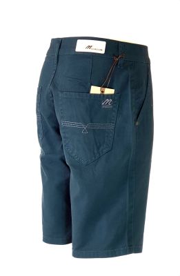 กางเกงลำลอง กางเกงขาสั้นผู้ชาย กึ่งผ้ายีนส์ผ้าเวสปอยส์ ผ้าCOTTON 100% เป้า ซิป Size.28-44-สีน้ำเงินคราม