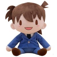 นักสืบโคนันอนิเมะญี่ปุ่นแบบปิดใหม่น่ารัก Shinichi Kudo ผ้ากำมะหยี่ใหญ่ Plushes ของเล่นตุ๊กตาหมอนยัด32ซม. ของขวัญสำหรับเด็ก