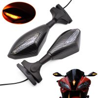 For Honda CRF1000L Kawasaki VERSYS 650 ZG1000 ZRX1100 Motorcycle Side Rearview Mirrors Turn Signals Indicator With LED Lights Mirrors