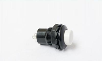 SPST momentary switch Round D:9.50mm White - COSW-0605