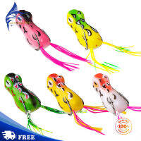 【2023 Feb New】11G 5.5Cm Thunder เหยื่อตกปลารูปกบพร้อม Weedless ตะขอ Floating Design เหยื่อล่อเหมาะสำหรับเบส