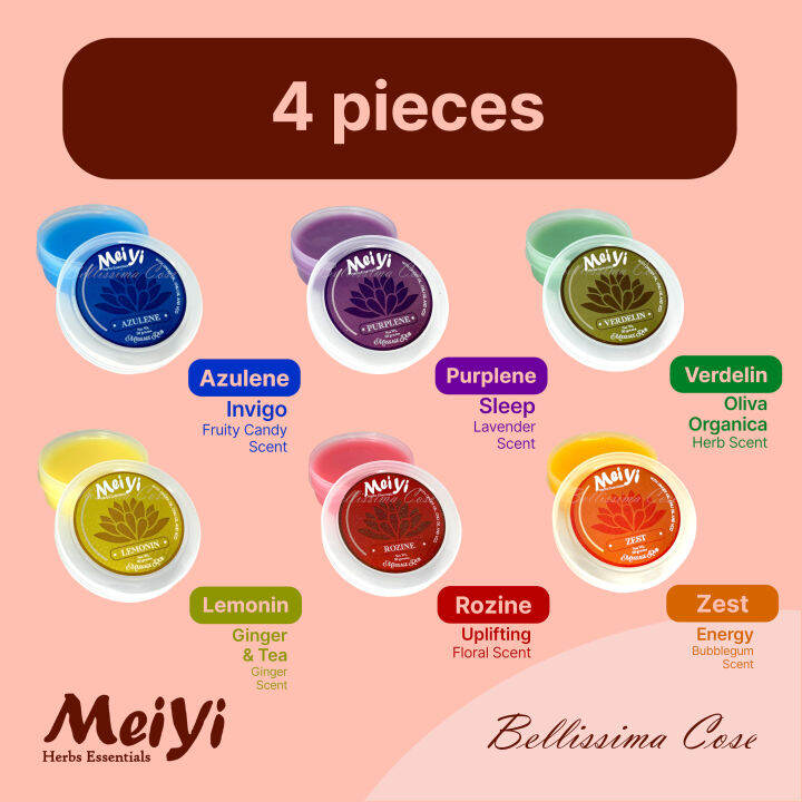 Meiyi Herbs Essentials Massage Rub 4 pieces Lazada PH