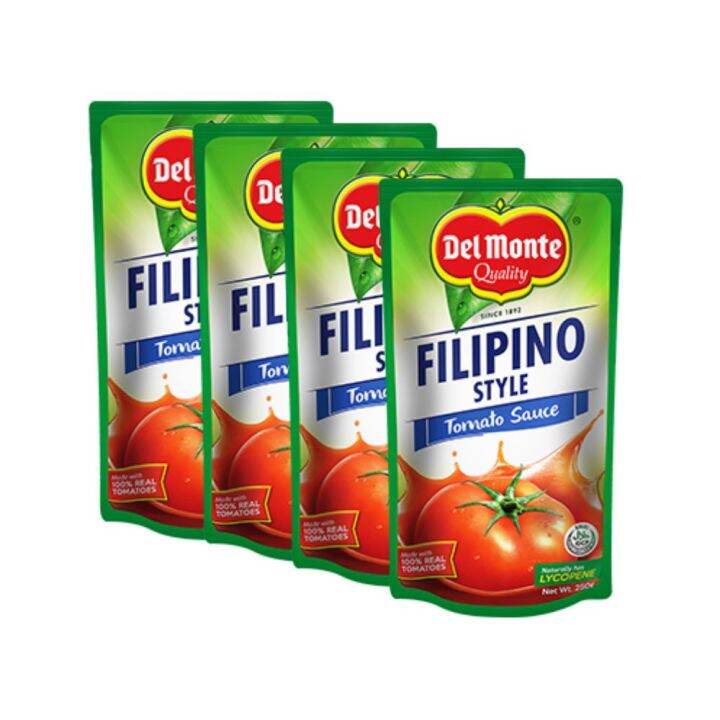 Del Monte Filipino Style Tomato Sauce 200g Pack of 4 Lazada PH