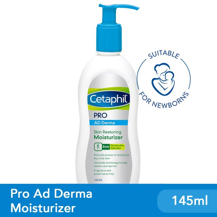 Cetaphil Pro Ad Derma Skin Restoring Moisturizer 145ml For Eczema Prone Skin Atopic