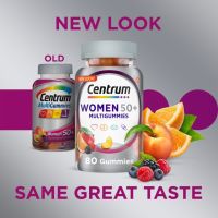 ?พร้อมส่ง?Centrum, women 50+ gummies, ( 80 gummies ),เซ็นทรัม ซิลเวอร์ ผู้หญิง50+, [80 กัมมี่] วิตามินรวม สำหรับผู้หญิง50+