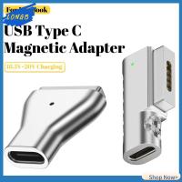 LONGB แบบพกพาได้ ที-ทิป คอนเนคเตอร์ แล็ปท็อป ประเภท C ถึง MagSafe 2 อะแดปเตอร์ USB C ตัวแปลงปลั๊ก แม่เหล็กแบบแม่เหล็ก