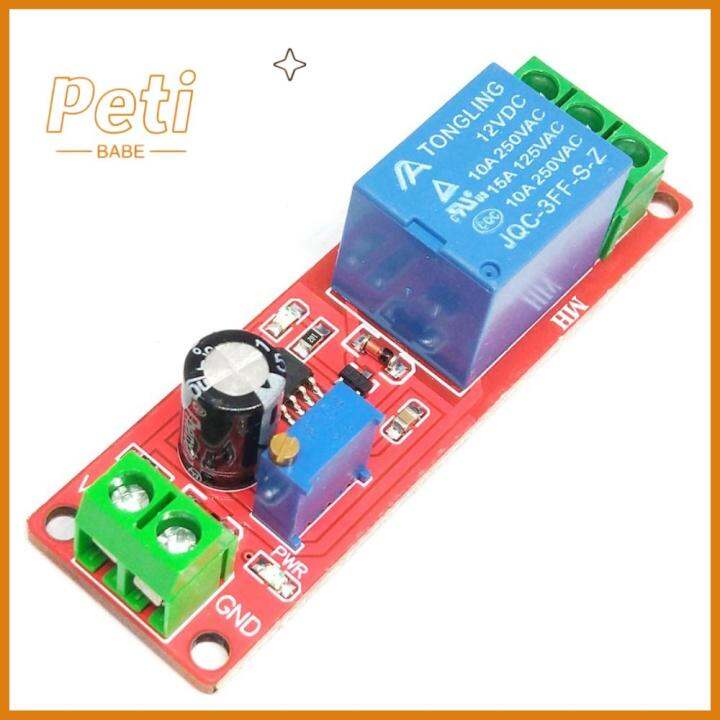 PETIBABE NE555 Timer Switch 12V Delay 010S Time Delay Relay Module Professional Delayed Power