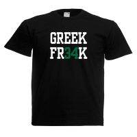 [High quality inventory] Greek Freak Milwaukee Bucks Logo Fr34K Giannis Antetokunmpo MenS T-Shirt Sportswear Birthday Gift