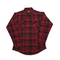 เสื้อเชิ้ตเสื้อเชิ้ตลายสก็อตแขนยาว ยี่ห้อ West Coast Choppers รุ่น LA BOMBA HERRINGBONE FLANNE RED-BLACKของแท้นำเข้าจากอเมริกา