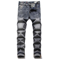 2022 famous nd mens italy jeans pants Men slim stretch jeans zipper straight original jeans pants grey stripe jeans for men