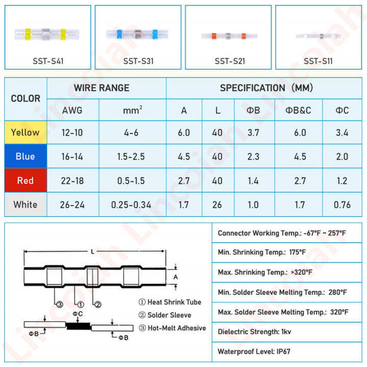 500-50pcs-heat-shrink-butt-crimp-terminals-กันน้ำ-solder-seal-ตัวเชื่อมต่อไฟฟ้าสายไฟ-splice-kit-ยานยนต์-marine-iewo9238