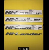 โลโก้ LOGO Hilander Hi-Lander อีซูซุ ดีแม็ก 03-11  ใช้ติดได้ทุกรุ่น ตัวนี้เป็นรุ่นD-MAX 03-11 ตัวหนังสือชุบด้าน ติดได้ทั้งข้างประตู และฝาท้ายกระบะ  ราคาอันละ