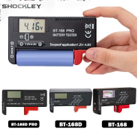 Shockley BT168D BT-168 BT-168มืออาชีพสมาร์ทแอลซีดี Penguji Baterai Digital แบตเตอร์รี่ไฟฟ้าตรวจสอบพลังงานสำหรับ9V 1.5V เซลล์ดับเบิลเอทริปเปิลเอ C D เครื่องวัดแบตเตอรี่