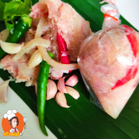 แหนมยโสธร แหนมหมู แหนมหนังหมู แหนมตุ้ม หมูส้ม จิ้นส้ม สูตรโบราณ ตราครัวแม่ดูดี (75 กรัม) อร่อยถูกหลักอนามัยสดใหม่ทุกวัน