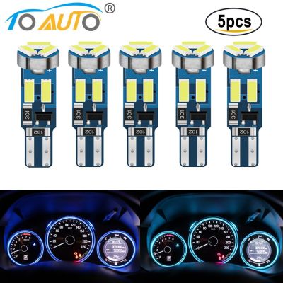 【CW】5pcs T5 Led Bulbs W3W W1.2W 17 37 73 74 Auto LED Lamp Car Dashboard Instrument Light Bulb 12V White Blue Red Yellow Green Pink