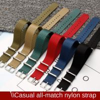 Gelang jam tangan nilon 18mm 20mm kualitas tinggi untuk DW Seiko Briston Water Ghost Canvas Watch strap Universal untuk pria dan wanita