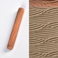 Wood Clay Texture Rolling Pin Emboss Pattern polymer clay roller Ceramic Pottery Tools Pottery Tools Wood Hand Rollers for Clay