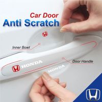 NEW 4PCS/SET Honda Car Door Handle Protector Cover Inner Bowl Anti Scratch Sticker Jazz City BRV CRV HRV Accord Civic ting