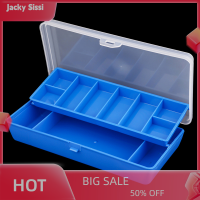 Jacky กล่องตกปลาแบบพกพา11ช่องกล่องเก็บของ double-Deck carp อุปกรณ์ตกปลา Lure Hook Soft Bait TOOL BOX