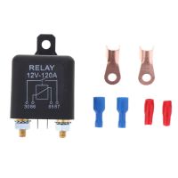 ✇ 120A 4 Pin Car Relay Switch Automotive Changeover Relay Socket Holder 12/24/48V DC