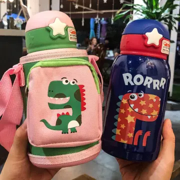 500ml Cute Thermal Water Bottle For Kids Children Dinosaur Thermos