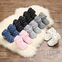 【hot sale】 ❒✶☎ C19 Neswborn Baby Boy Girl Soild Warm Star Shoes Cotton Casual Shoes Soft Bottom Frist Walking Shoes 0-18 Months